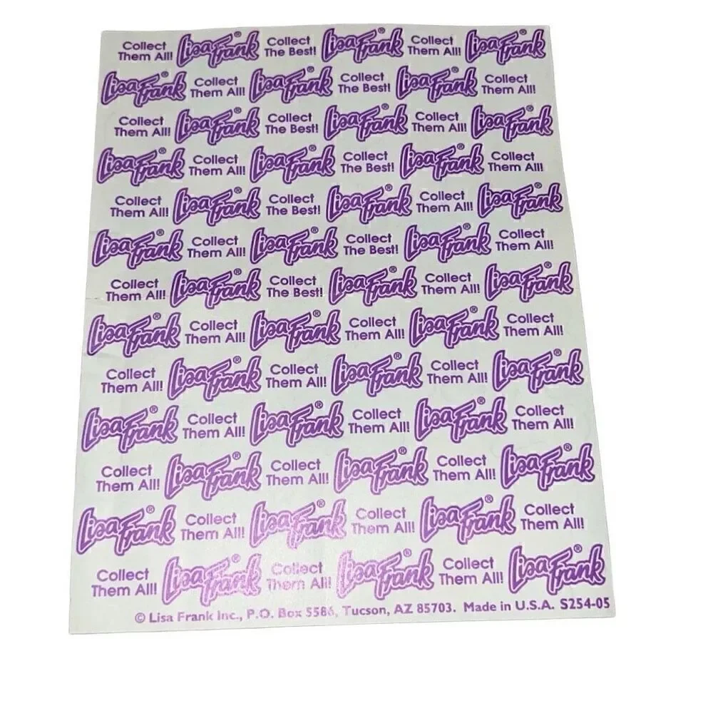 Lisa Frank Vintage Easter Lamb Rainbow Egg Bunny Spring Sticker Sheet